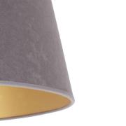 Kap Cone hoogte 18 cm, grijs/goud