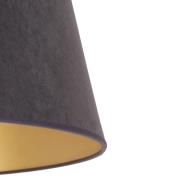 Kap Cone hoogte 18 cm, grafiet/goud