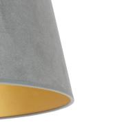 Lampenkap Cone hoogte 22,5 cm, mintgroen/goud