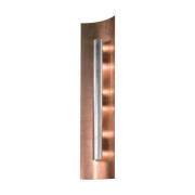 Wandlamp Aura Kupfer kap zilver, hoogte 60 cm