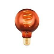 LED bol E27 G80 4W filament 2.000K koper