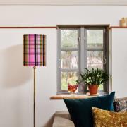 EBB & FLOW Barre XL vloerlamp gold/Chennai fuschia