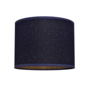 Kap Abba E27 Ø20/hoogte 15cm blauw/goud