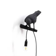 SELETTI Bird Lamp decoratieve lamp gezien links zwart