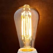 LED rustiek lamp E27 6W 500lm amber 1.800K set van 3