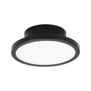 LightMe LED plafondlamp Aqua Ø 14,7cm zwart