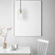 Glazen hanglamp Ebe 1-lamp helder