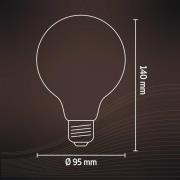 Calex E27 G95 4,5W LED filament goud 821 dimbaar