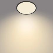 Philips SuperSlim LED IP44 2.700K Ø 29,5 cm zwart