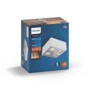 Philips myLiving Box LED spot 4-lamps wit