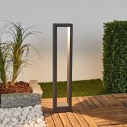 Lucande Jupp LED tuinpadverlichting, set van 4, 60 cm, grafietgrijs
