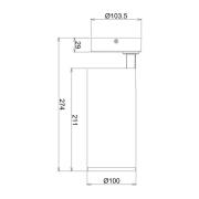 LED plafondspot Lucea, verstelbaar, 30 W zwart