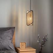 Lucande Bassiola hanglamp van bamboe, 1-lamp