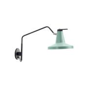 Garçon wandlamp, lange arm, mint/zwart