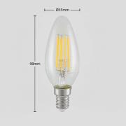 LED filament lamp E14 4W 827 3-Step-dimmer 2/set