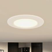 Prios LED inbouwlamp Rida, set van 3, wit, 12 cm, CCT, IP44