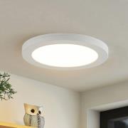 Prios LED plafondlamp Aureka, set van 2, sensor, Ø 23 cm, wit
