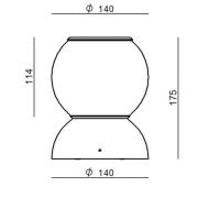 Stilnovo Gravitino LED plafondlamp draaibaar zwart