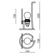 Stilnovo Bugia LED tafellamp groen