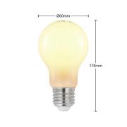 LED lamp E27 8W 2.700K dimbaar, opaal