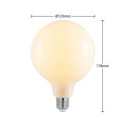 LED lamp E27 6W 2.700K G125 bollamp dimbaar, opaal