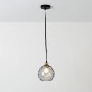 Hanglamp Milano met een kap van rookglas