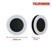 Telefunken Rixi LED buitenwandlamp, zwart