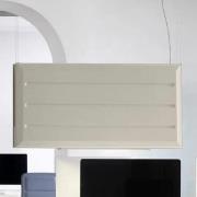 Luceplan Diade LED hanglamp verticaal beige 180cm