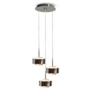 LED hanglamp Puk Meg Maxx Drop Trio, nikkel