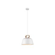 Hanglamp Clip van staal, wit