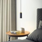 LED hanglamp Triana, 1-lamp, zwart/goud