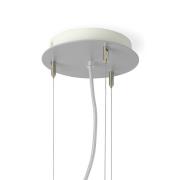 LED hanglamp LARAwood M, walnoot, Ø 43 cm