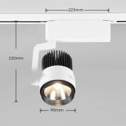 LED railspot Radiator voor DUOline, mat wit, CCT