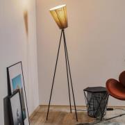 Northern Oslo Wood vloerlamp zwart/beige