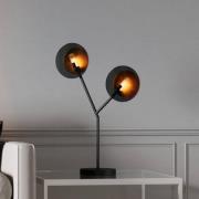 By Rydéns Turno tafellamp, zwart, 2-lamps