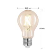 LED lamp E27 4W 2700K filament dimbaar per 3