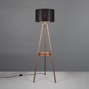 Vloerlamp Colette driebeenvoet, coffee/zwart