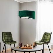 Vivien hanglamp, tweekleurig, groen/zilver