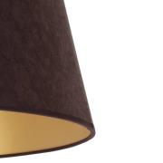 Cone kap hoogte 25,5 cm, bruin/goud