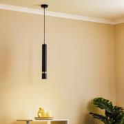Rondo hanglamp zwart/goud, 1-lamp