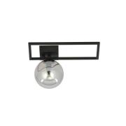 Plafondlamp Imago 1D, 1-lamp, zwart/grafiet