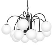 Hanglamp Berlin 12-lamps zwart