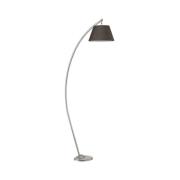 Vloerlamp Sinea, zilver/zwart, hoogte 110 cm, ijzer, textiel