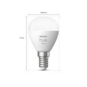 Philips Hue White LED druppellamp 2 X E14 5,7W