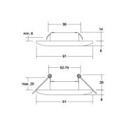 BRUMBERG Adapt LED inbouwdownlight, titaan mat