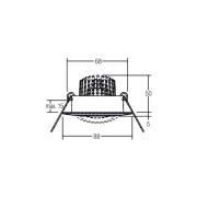 BRUMBERG BB13 inbouw dim2warm RC-dim wit glans