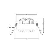 BRUMBERG BB34 inbouw RC-dim. driver hoekig zwart