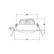 BRUMBERG BB35 inbouw RC-dim. driver hoekig wit