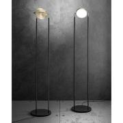 LED vloerlamp Giotto met draaibare kap, goud