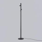 Helestra Coni LED vloerlamp 2 spots 160cm zwart